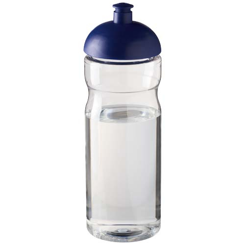 Bouteille sport publicitaire en plastique recyclé 650 ml H2O Eco Translucide et Bleu